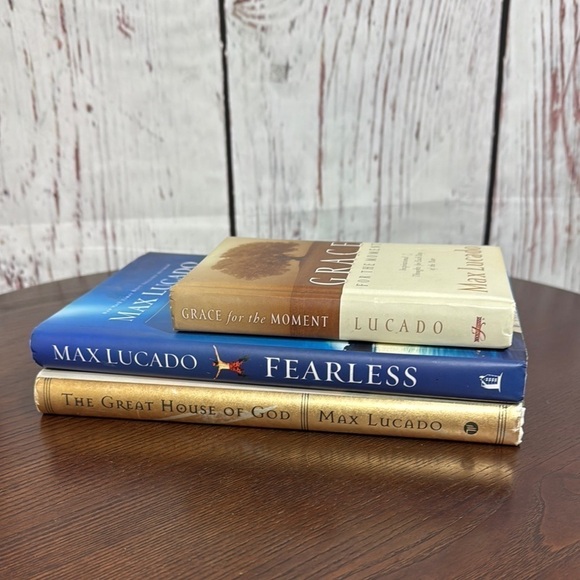Mux Lucado Books “The Great House of God”, “Fearless” “Grace for the Moments” - Picture 1 of 8